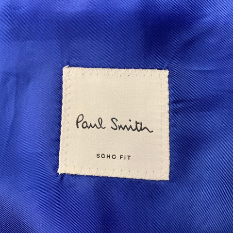 PAUL SMITH Chest Size 42 Burgundy Heather Wool Cashmere Notch Lapel Sport Coat