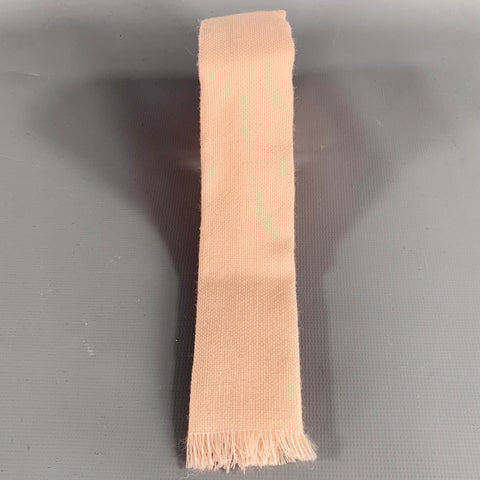 COMME des GARCONS HOMME PLUS Pink Woven Wool Fringe Tie