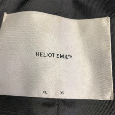 HELIOT EMIL Size XL Black Polyester Blend Open Back Sport Coat