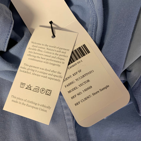 KLEIN EPSTEIN & PARKER Size 40 Blue Lyocel Blend Notch Lapel Sport Coat