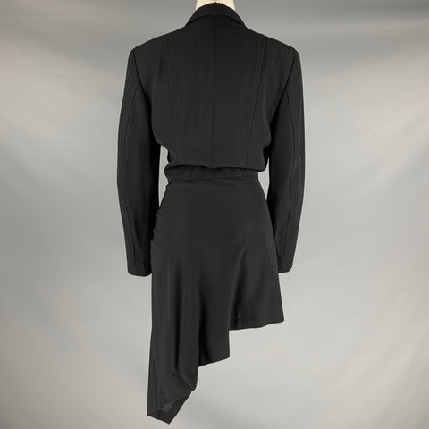 COMME des GARCONS 1980s Taille S Veste asymétrique en laine noire