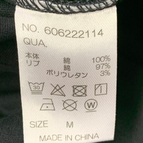 A.4.B Size M Black Cotton Jersey Oversized One Pocket T-shirt