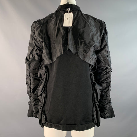 COMME des GARCONS Size M Black Polyester Straps Jacket
