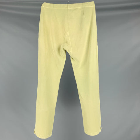 VISVIM Talla M -Pantalones deportivos DMGD- Pantalones casuales con cordón de algodón lavado verde