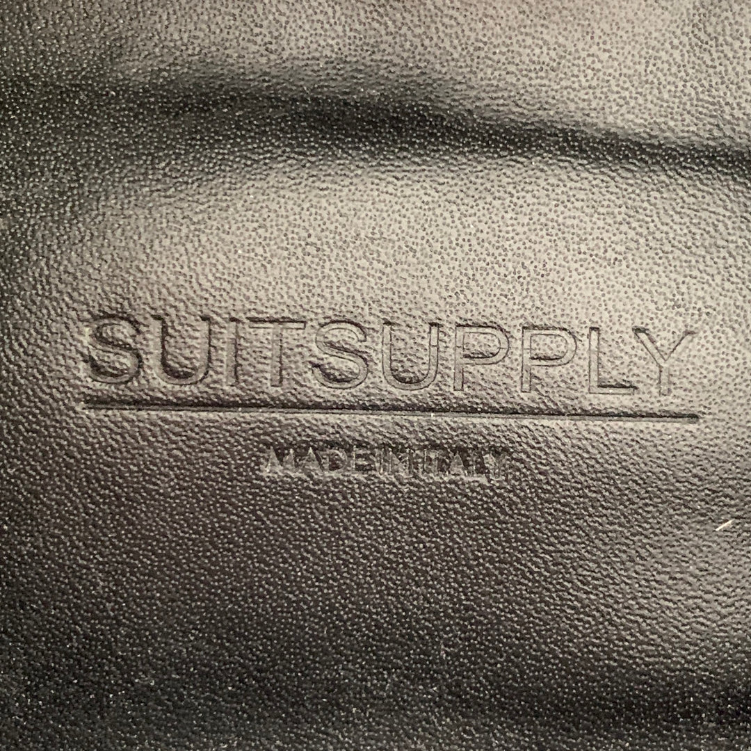 SUITSUPPLY Size 10.5 Black Patent Leather Tuxedo Oxford Lace-Up Shoes