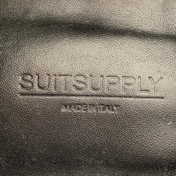 SUITSUPPLY Size 10.5 Black Patent Leather Tuxedo Oxford Lace-Up Shoes