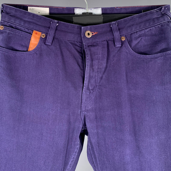RED EAR VILLAGE INDUSTRIES by Paul Smith Size 32 Blue Cotton Denim Jeans