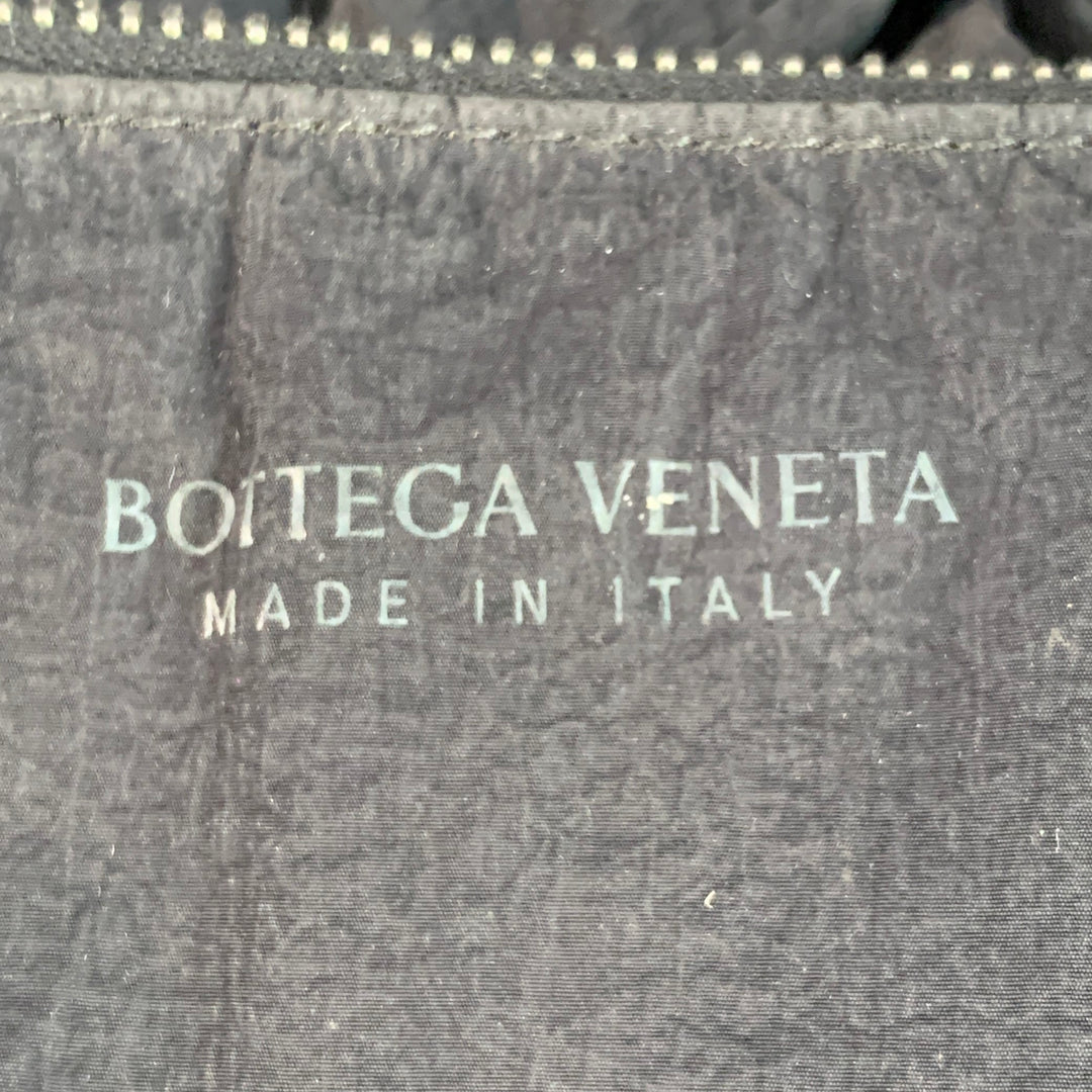 BOTTEGA VENETA Padded Tech Cassette Black Woven Nylon Cross Body Handbag