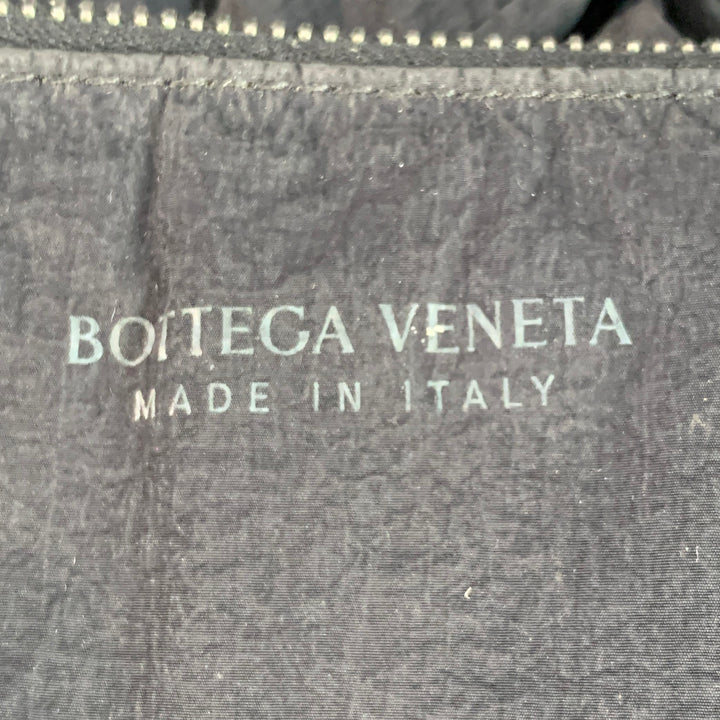 BOTTEGA VENETA Padded Tech Cassette Black Woven Nylon Cross Body Handbag