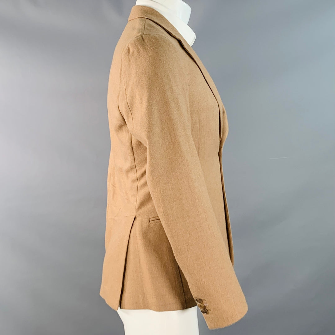 PAUL SMITH Size 36 Regular Tan Camel Wool Notch Lapel Sport Coat
