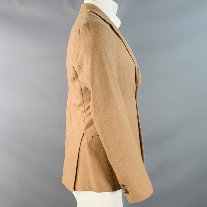 PAUL SMITH Size 36 Regular Tan Camel Wool Notch Lapel Sport Coat