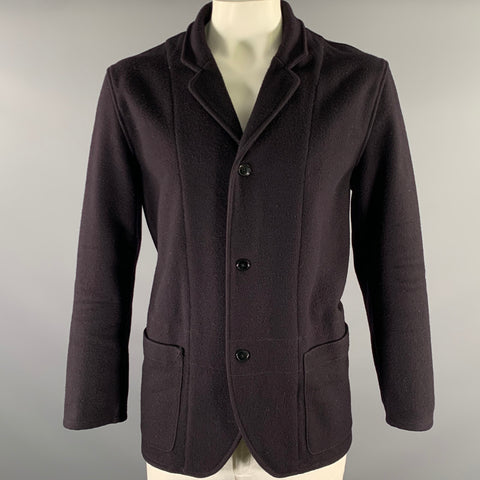 RRL by RALPH LAUREN Size L Navy Wool Notch Lapel Coat