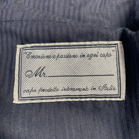 NEIMAN MARCUS Size 40 Powder Blue Cotton Blend Flat Front Casual Pants