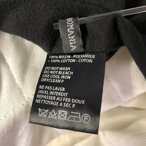 HAIDER ACKERMANN Size S Black White Cotton Nylon Hooded Parka