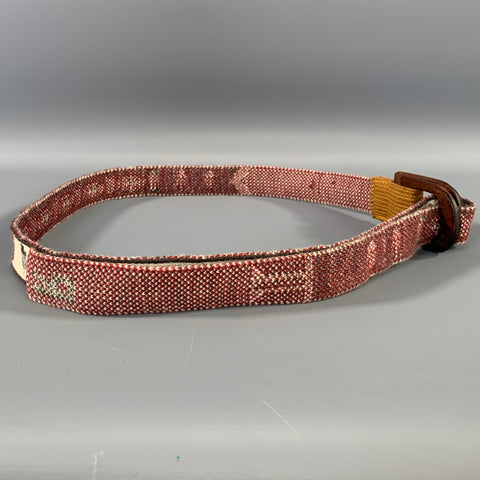 45rpm Size M Brown Beige & Grey Knitted Wool Belt