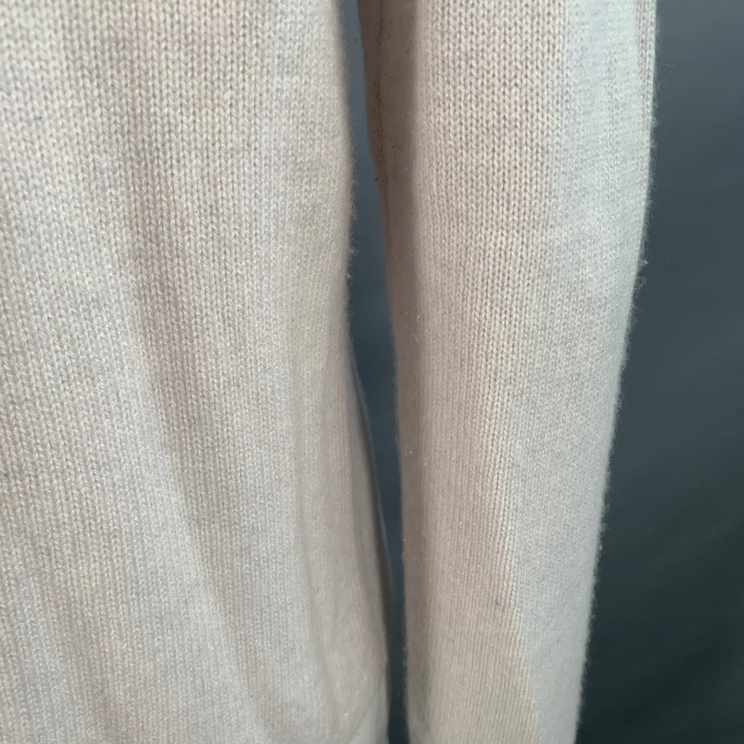 VINCE Size L Grey Light Knit Cashmere Crew Neck Pullover