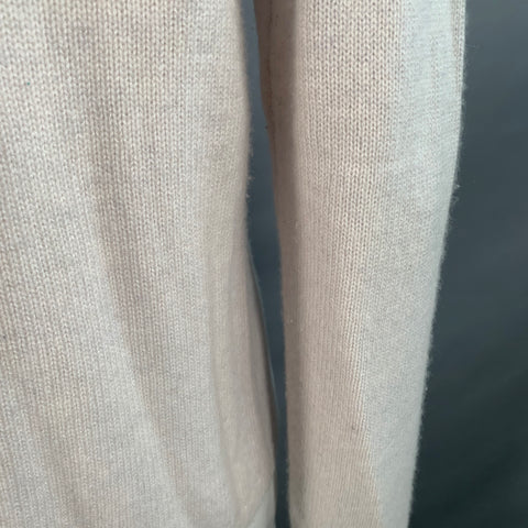 VINCE Size L Grey Light Knit Cashmere Crew Neck Pullover