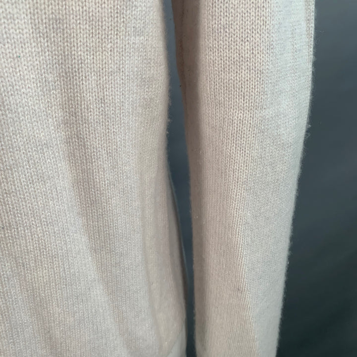 VINCE Size L Grey Light Knit Cashmere Crew Neck Pullover