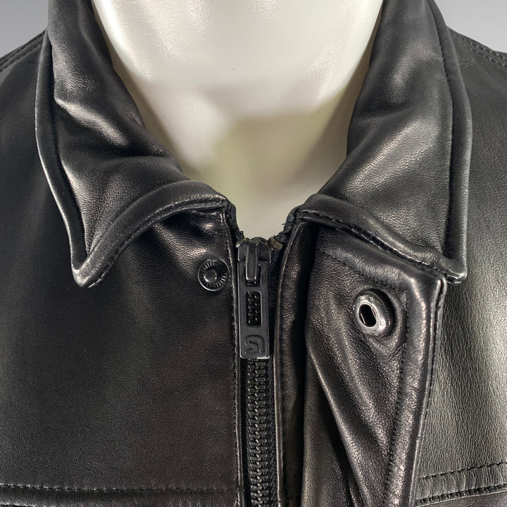 ROGUE Size M Black Leather Jacket