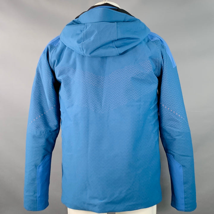 KJUS Size M Freelite Blue Chevron Polyester Ski Jacket