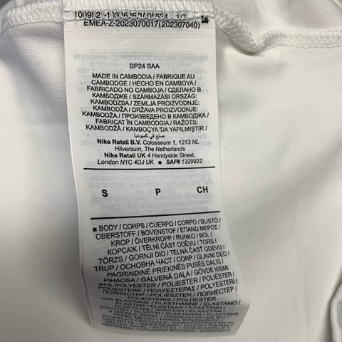 JACQUEMUS x Nike Size S White Polyester Blend Ruched Mini Cocktail Dress