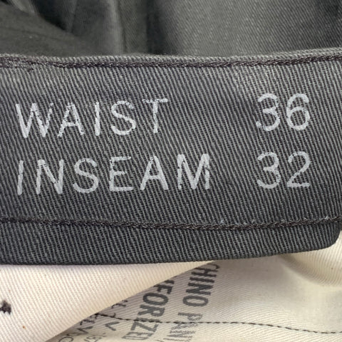Pantalon droit décontracté en sergé de coton selvedge gris noir RRL by RALPH LAUREN Taille 36 à braguette boutonnée