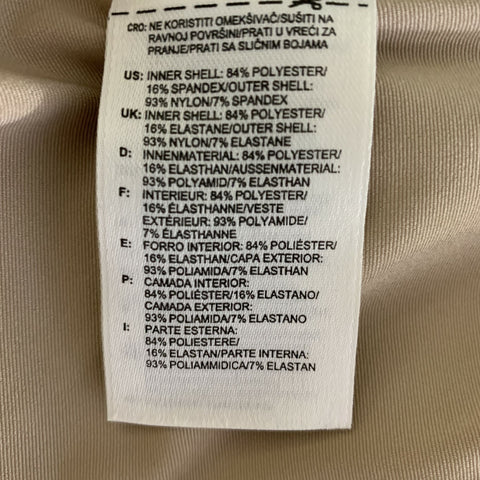STELLA McCARTNEY Size XS Tan Nylon Spandex Runner Shorts