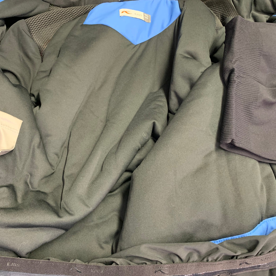 KJUS Size M Freelite Blue Chevron Polyester Ski Jacket