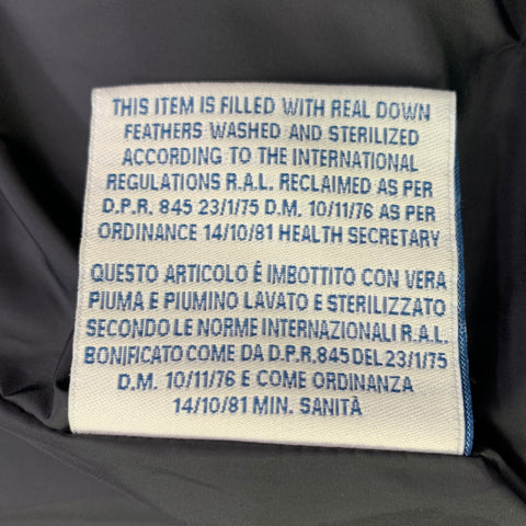 MONCLER Size XXXL Grey Quilted Wool Zip Up Jacket