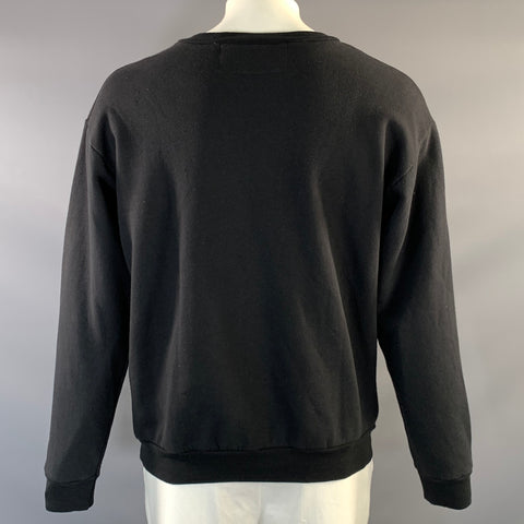ENFANTS RICHES DEPRIMES L Distressed Cotton Crew Neck Sweatshirt