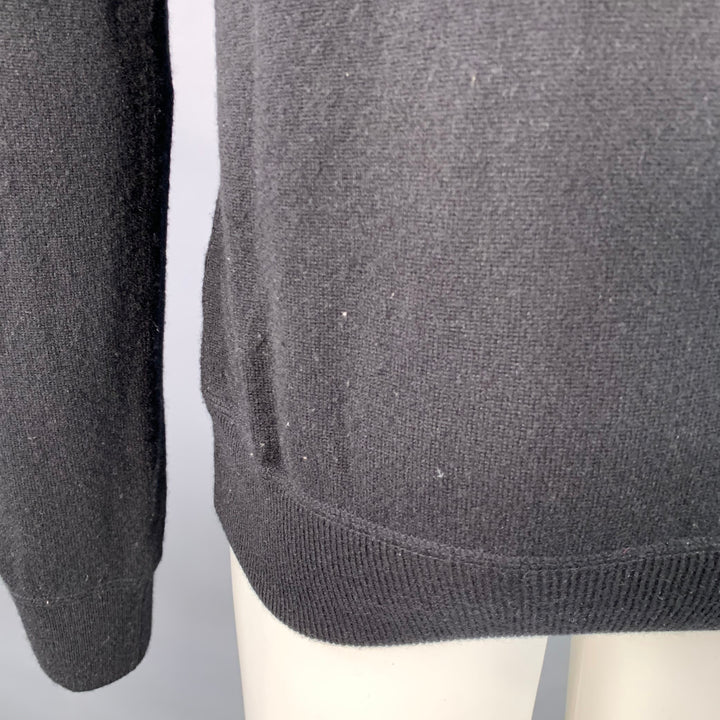 DOLCE & GABBANA Size M Black Knit Cashmere Hooded Sweatshirt
