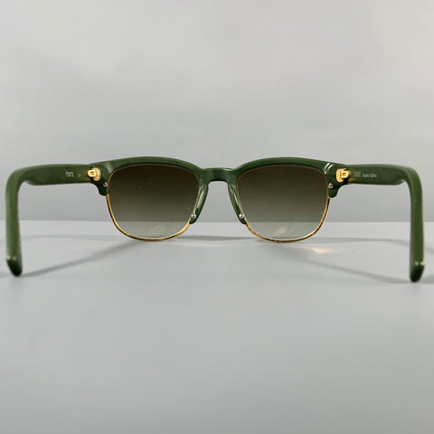SHAUNS SHADES -Harris- Green Yellow Metal Sunglasses