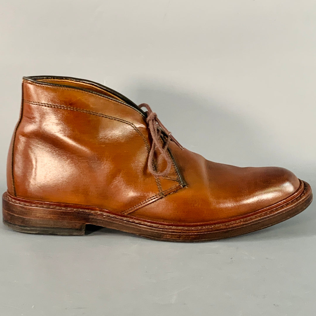 ALLEN EDMONDS Size 7 Dundee Brown Leather Chukka Ankle Boots