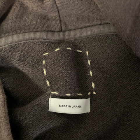 VISVIM Size XL Grey Wash Cotton Hoodie Sweatshirt