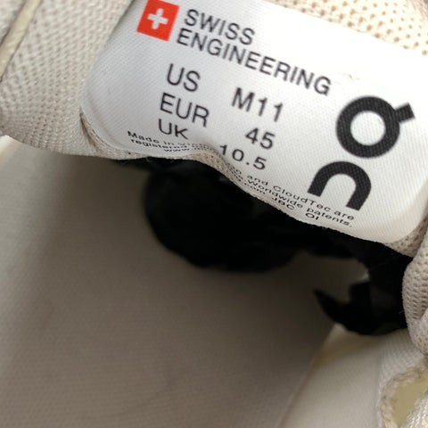 ON CLOUD Size 11 White Mesh Runner Sneakers
