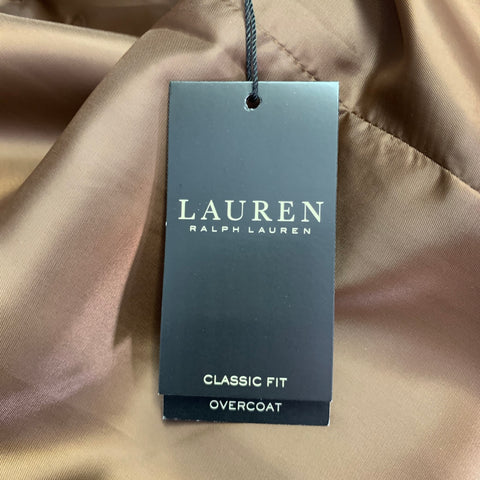 RALPH LAUREN Size 40 Brown Wool Blend Double Breasted Coat