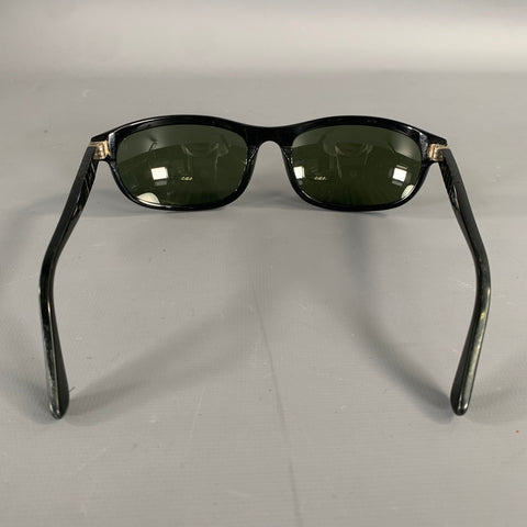 PERSOL Black Silver Sunglasses
