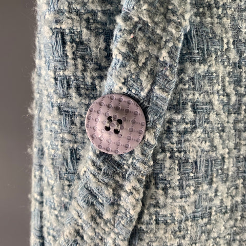 ORTTU Size 30 Light Blue Tweed Acrylic Blend Pants
