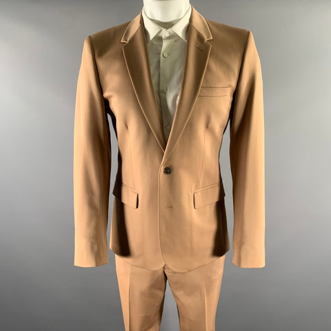 H & M MARGIELA Size 40 Camel Wool Notch Lapel Suit