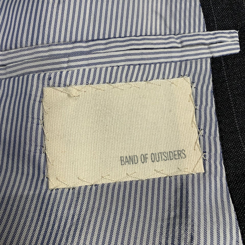 BAND OF OUTSIDERS Size 40 Grey Pinstripe Wool Single Breasted Sport Coat