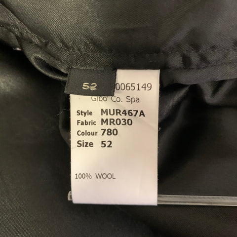 MARC JACOBS Size L Grey Black Glen Check Wool Zip Up Jacket