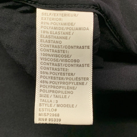 JAMES PERSE Taille L Veste à capuche en mélange de polyamide noir