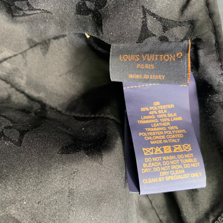 LOUIS VUITTON M76528 Logo Lambskin Silk Blend Hat