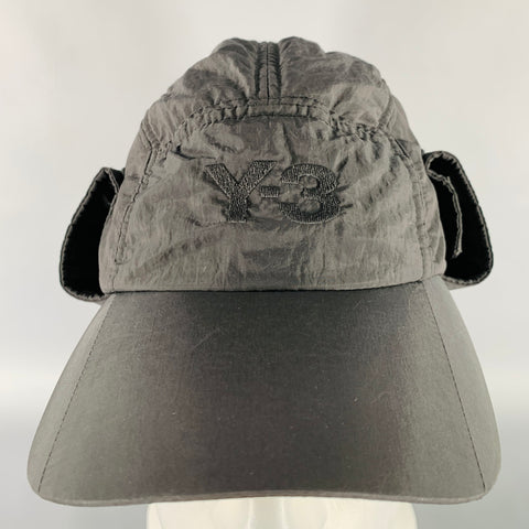 Y-3 Size One Size Black Quilted Polyamide Hat