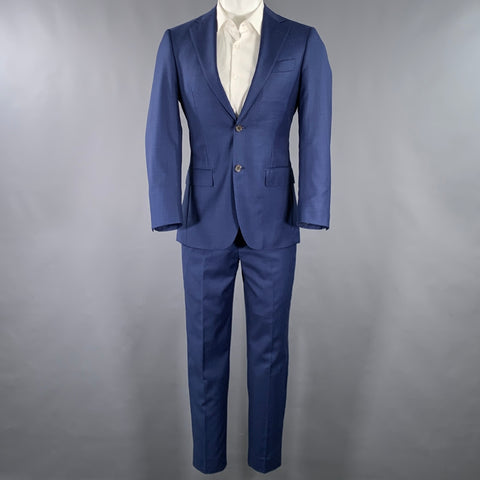 SUIT SUPPLY Size 34 Blue Wool Single Breasted Suit