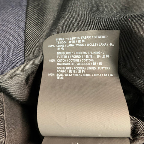 SAINT LAURENT Size 36 Navy Wool Notch Lapel Sport Coat