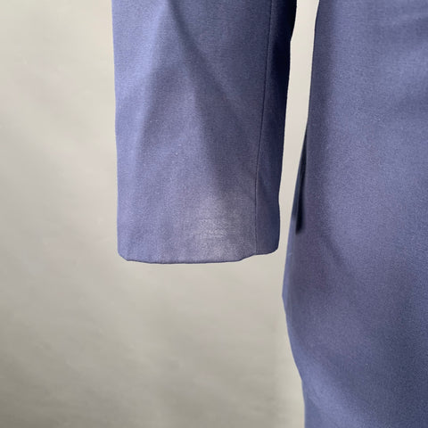 ASTOR & BLACK Size 44 Blue Contrast Stitch Single Breasted Notch Lapel Suit