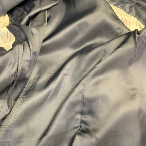 POLO by RALPH LAUREN Size L Regular Navy Grey Pinstripe Virgin Wool Suit
