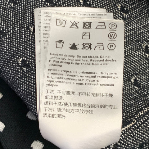 Jupe crayon mi-longue à pois ESCADA taille M en mélange de viscose noir et blanc