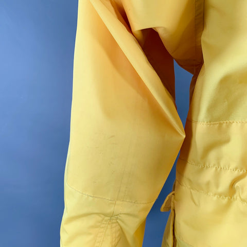 RALPH LAUREN Size L Yellow Polyester Hooded Utility Jacket